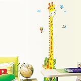 Amaonm® Giraffe Height Measurement Chart Wall Decals for Growing Kids Boys and Girls Include Inches 