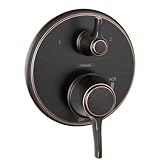 Hansgrohe 04449 Metris C圧力バランスバルブトリムwith Integrated切替弁 – 、 S ブロンズ 04449920 1