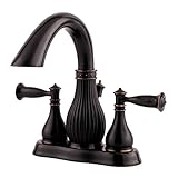 Pfister lf-043-vtyy Virtue 2-handle 4インチCentersetバスルーム蛇口でTuscanブロンズ、1.2 GPM
