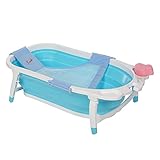 GoolRC Karibu 赤ちゃん 幼児 折り畳み バスタブ　メッシュネットやスポンジ付き
