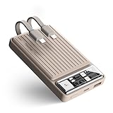 Teezne モバイルバッテリー 急速充電ケーブル内蔵 22.5W急速充電 PD 20W対応 10000mAh 超小型バッテリーパック