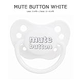 PACIFIER MUTE BUTTON MUTE BUTTON WH L 【2点】