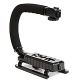 Yデパートセンター55® ビデオカメラサポート カメラビデオグリップ 手振れ防止 ローアングル撮影 スタビライザー C型 一眼レフ ビデオカメラ