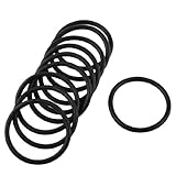 uxcell ラバー Oリング　Oリングゴム製　フォークシール　10個入　39mm x 33mm x 3mm