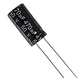 SODIAL(R)5個470uF 50V 105Cラジアル電解コンデンサ10x20mm