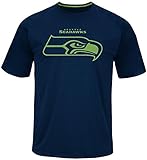 Seattle Seahawksマジェスティックスキルin Motion Mens Navyシャツビッグ＆トールサイズ 4XT