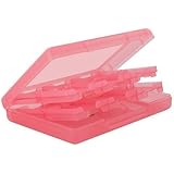 3DS/DSI用 カードケースNEW 3DS / NEW 3DSXL/3DS / DSi/DSi XL/DSi LL/DSなど対応 ビデオゲームカードケース メモリカード収納ケース 28-in-1 大容量マルチゲームカードケース(ピンク)