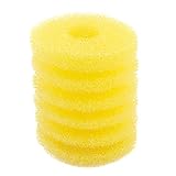 uxcell　フィルタースポンジ　スポンジ　イエロー　一個入り　再利用可能なスポンジ　水族館のアクセサリー