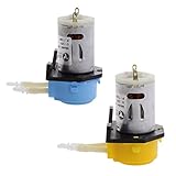 Dolity 2個　12V 　蠕動型　液体　ミニチュア　ホースポンプ　水族館ラボに対応　多機能 実用的