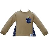 2017年 秋冬 はらぺこあおむし 天竺 Ａライン長袖Ｔシャツ THE WORLD OF ERIC CARLE カーキ◇90cm