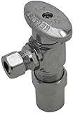Keeney 2880PCLF 1/2-Inch Nom CPVC by 3/8-Inch O.D. Lead Free Quarter Turn Angle Transition Valve, Ch