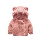 Karchi　 ベビー用　可愛い　人気 　2017　子供服　男の子用　熊の変身服　厚手暖かい　ショートコート　秋冬物　幼児 冬 ウォームドットベルト コート　ジャケット　 (70, カーキ)