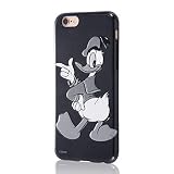 iPhone6/6s ディズニー3Dレリーフソフト・モノクロケース ドナルド RT-DP7M/DD