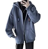 [foveitaa] ジップ パーカー メンズ 秋服 オーバーサイズ 大きいサイズ ゆったり ユニセックス 長袖 春秋服 人気 無地 柔らかい肌触り 快適 トップス スポーツ 男女兼用khaki-2XL