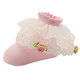 Zhhlinyuan 安定した品質 ベビー White Lace Rose flowers Socks Girls Cotton Princess Socks 0-12 months