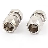 2ウェイストレート空気圧クイックカプラコネクタ12ミリメートルチューブダイヤ2PCS
