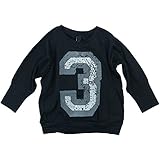 MANIS(マニス) ストレッチ裏毛トレーナースパンコールモチーフ XS 90cm /ブラック NO.R-N-14528
