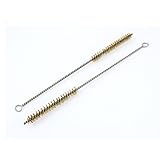 uxcell　ワイヤーチューブブラシ　チューブ　クリーンツール　真鍮　産業利用　 15mm線径　 2個