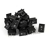 uxcell ロッカースイッチ　二つピン　パネルマウント　20個入り　60g