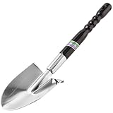 自然 クローム 木柄 キャンピングショベル