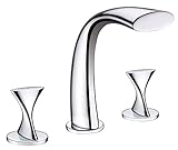 Ultra Faucets UF65300 Twist Collection Two-Handle Roman Bathtub Faucet, Chrome by Ultra Faucets