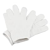 A-szcxtop 防刃 耐切創 作業グローブ ワークグローブ　カットレベル５ 軍手 耐摩耗性 カットガード ガラスカッター 左右セット 安心 安全　ホワイト
