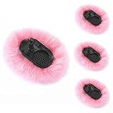 PhantAccy マイクウィンドスクリーン DJI Mic-2用、交換用ポップフィルター&ウィンドマフ、アンチポップ&ノイズキャンセリングファジーカバー、DJI Mic-2ワイヤレスマイクのみ(DJIマイク-1非対応) (4個-グレー)