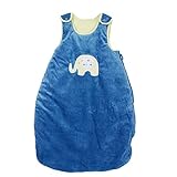 （女の子、男の子、0から36ヶ月間、ブルー） - ベビーバッグはジッパーと温かいキック眠ります