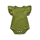 (プタス)Putars ベビー服 子供服 ロンパース 女の子 フリル ベーシック シンプル 八色 春 夏 新生児 歩行服 出産お祝い 記念日 プレゼント 0-24ヶ月