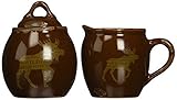 StealStreet SS-UG-PY-7251Z Sugar & Cream Jars Brown Moose Collectible Decoration Tabletop Decor [並行輸