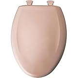 Bemia|#Bemis 1200SLOWT 043 Slow Close Sta-Tite Elongated Closed Front Toilet Seat, Peach/Coral, by B