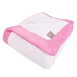 Trend Lab Peek-a-Boo Faux Fur Framed Receiving Blanket, Pink by Trend Lab [並行輸入品]