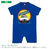 BabyChips パトカー(名入れ半袖ベビーロンパース) 80 ロイヤルブルー
