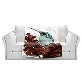 ブランケットウルトラソフトFuzzy 4サイズ！DIANOCHEデザインからby Dawn Derman 11月ハチドリホーム装飾Unique Designer芸術的スタイリッシュな寝室アイデアCou