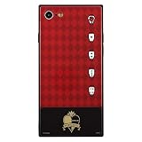 グルマンディーズ ディズニー ツイステッドワンダーランド/iPhoneSE(第2世代)/8/7(4.7インチ)対応 スクエアガラスケース ハーツラビュル DN-770A レッド