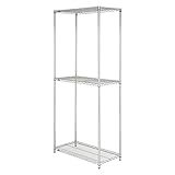 ルミナス オーダーラック ルミナススリムシリーズ 3段 +延長4本(+31cm) 幅91.5×奥行46×高さ251.8cm ゴムキャスター大仕様(ストッパー付) SM9045N0000210DDWW-3