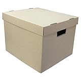 クラフト収納ボックス フタ付き EA-PB01-5 5個セット