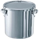 日東金属工業:日東 ステンレスタンク テーパー付キャッチクリップ式密閉タンク(フタ付)45L TP-CTH-39 型式:TP-CTH-39