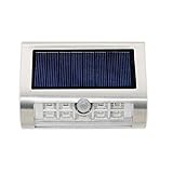 YATAIDI LED ソーラーライト モーションセンサーライトウォールライトガーデンライト人感センサー広角6Mステンレス材質 壁掛け 省エネ 玄関 屋外照明 防犯ライト