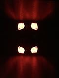 Kairaku車型ソーラー2×2LED（4LED） 赤色『点滅タイプ』道路鋲、路肩鋲、階段ランプ【 省エネ 】【 耐久性 】アルミ合金車庫駐車場