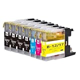 LC12 ブラザーbrother用互換インクカートリッジLC12-4PK+黒3本 合計7本 (LC12BK*4 LC12C LC12M LC12Y各1本) 対応機種：MFC-J6710 J5910 J6510 J960 J955 J860 J825 J810 J710 J705 DCP-J940 J925 J840 J740 J725 J540 J525