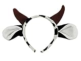 Kid's Plush Spotted Cow Ear Soft Headband [並行輸入品]