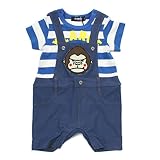 XLARGE KIDS ファニーゴリラサロペット Lブルー(56) 80