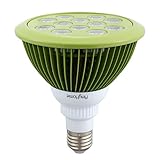 AmyHomie　植物育成 LED ライト　PSE認証済み 24W E26口金 ９赤3青 水耕栽培 室内栽培 省エネ スポットライトプラントライト 園芸 電照菊 植物工場