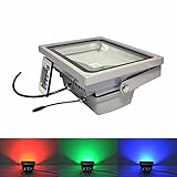 led投光器 RGB 30W 防雨形 カラー変え リモコン付き シルバー