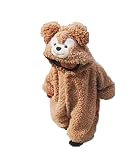 SIPEI　ベビー　 ロンパース　カバーオール　绵100％　子熊　可愛い　0-３歳　冬　２０１６流行　ファション (80cm)