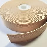 織ゴム 平ゴム カラーゴム 手芸 裁縫 洋裁 ゴム ベージュ モカ 30mm巾×1m 高品質 日本製