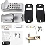 機械式 デジタルコードロック キーレス エントリードアロック キーパッドコンビネーション 亜鉛レバーハンドルドア フロントドア用 パスワード セキュリティ ドア