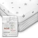 Coney Island Cotton Fitted Jersey Cotton Crib Mattress Sheet Pack of 2 [並行輸入品]