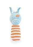 Finn + Emma Organic Cotton Baby Boy Mini Rattle - Dog by Finn + Emma [並行輸入品]